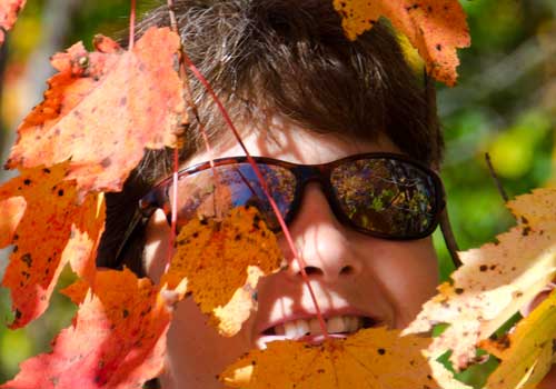 Alison Nicholls 'leaf-peeping' in Vermont